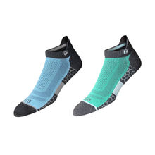 Tego Unisex Multi-Color Socks Ankle Trail Light Nylon (Pack of 2)