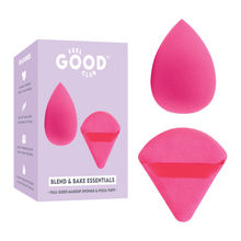 Feel Good Club Blend & Bake Essentials - Mixed Colour Makeup Sponge And Pizza Powder Beauty Puff Set