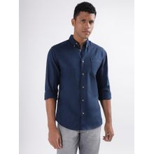 LINDBERGH Men Blue Solid Button Down Collar Shirt