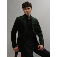 LINDBERGH Men Green Solid Full Sleeves Notched Lapel Blazer