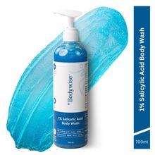 Be Bodywise 1% Salicylic Acid Body Wash, Treats Body Acne & Strawberry Skin - Exfoliating Shower Gel