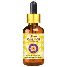 Deve Herbes Pure Castor Oil (Ricinus communis) Cold Pressed for Hair Growth