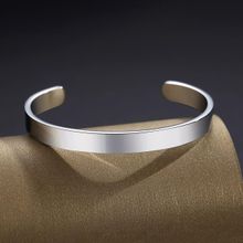 Yellow Chimes Be Fearless Engraved Mirror Polish Stainless Steel Unisex Karma Band Kada