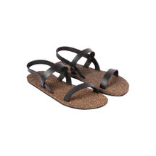 Planet Paaduks Joy Slingback Cork Waterproof Black Sandals