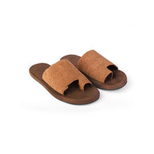 Planet Paaduks Iru Luxe - Cloak Corduroy Brown Sliders