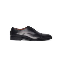 Louis Stitch Italian Handmade Black Plain Formal Oxford Shoes for Men