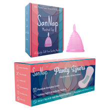 SanNap FDA Approved Menstrual Cup (large) & Anion Anti Bacterial Panty Liners (25)