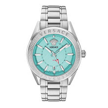 Versace Men V-Code Gmt.Scpecial 42 mm Turquoise Dial Analog Watch (VEAFA0324) (M)