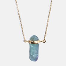 Tipsyfly Fluorite Crysal suspension necklace