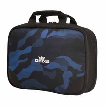 GODS Utility Kit - A Toiletry Kit For Men Blue Camouflage Colour With Clear View Compartments