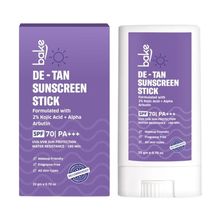 BAKE De-Tan Water Resistant Sunscreen Stick SPF 70 PA+++for Pigmentation and Dark Spots