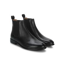Saint G Black Leather Chelsea Boots