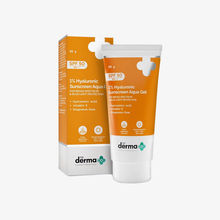 The Derma Co 1% Hyaluronic Sunscreen SPF 50 Aqua Gel, PA++++, Lightweight, No white-cast for Broad Spectrum