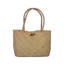 DENOVA Seagrass Natural Tote Bag with Lining