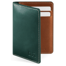 DailyObjects Forest Green Log Bi-fold Leather Wallet