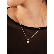 Accessorize London Women Z Real Gold-Plated Cubic Zirconia Sparkle Star Pendant Set Necklace