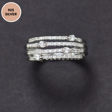 Pipa Bella by Nykaa Fashion Sterling Silver Band Ring With Stones (13)