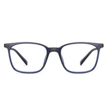 Lenskart Blu Blue Square Medium Blue Cut Anti-Glare Zero Power Computer Glasses for Men & Women