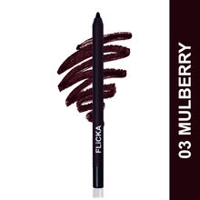 FLiCKA Keep it Bold Eye Kajal Smooth Creamy Intens Pigment Waterproof Smudgeproof - 03 DarkMulberry