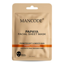 ManCode Papaya Facial Sheet Mask For Firming & Cleansing The Skin With Korean Formula