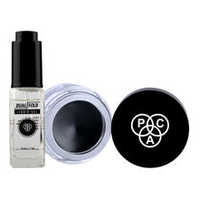 PAC Dual-fold Liquid Gel + Spotlight Gel Eye Liner - Black Combo