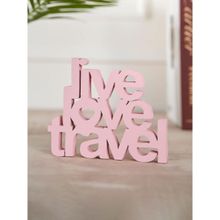 DecorTwist Live Love Travel Bookend