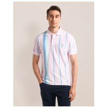 U.S. POLO ASSN. Varsity Pink Short Sleeves Polo T-Shirt