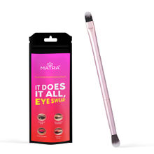 Matra Dual Ended Eyeshadow Brush 2-in-1 Eye Makeup Applicator for Blending, Concealing