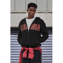 Snitch Grind Black Printed Full Sleeves Oversized Casual Hoodie
