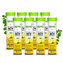 OZiva ACV Moringa To Control Cravings, Apple Cider Vinegar, No Maltodextrin, Lemon Masala Pack of 8