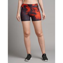 AESTHETIC NATION Red Contour Shorts