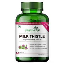 Simply Herbal Silymarin Milk Thistle 420mg - 60 Vegetarian Capsules