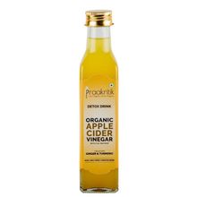 Praakritik Organic Apple Cider Vinegar With Ginger & Turmeric