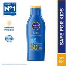 NIVEA Sun Protect & Care Sunscreen For Kids SPF 50+, No White Cast, Instant UV Protection