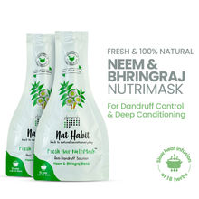 Nat Habit Neem Bhringraj Hair Mask with Vinegar and Peanut Protein for Dandruff & Itchiness Control