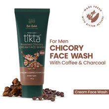 Nat Habit Roasted Chicory Face Wash (Cream) for Men, Activated Charcoal FaceWash for Skin Detox