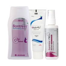 Bontress Pro Hair Serum + Revitalising Shampoo + Hair4U Conditioner With Caffeine