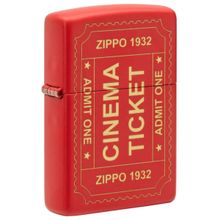 Zippo Cinema Ticket Design Windproof Pocket Lighter