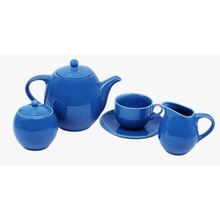 HITKARI POTTERIES Blue Ocean Tea Set 17Pc
