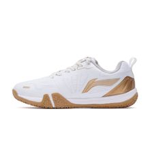Li-Ning Saga Lite 7 Non Marking Cushion Badminton Shoe White And Gold