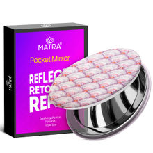 Matra Double Sided Compact Foldable Pocket Makeup Mirror Travel Size - Glitter