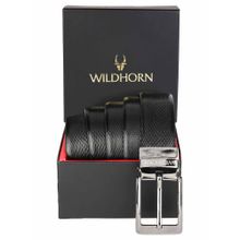 WILDHORN Formal Reversible Leather Belts for Men