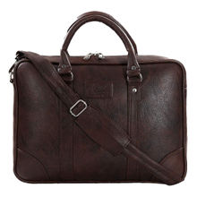 Leather World 15.6 inch PU Leather Office Laptop Bags Messenger Briefcase