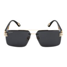 TED SMITH Half Rim UV Protection Aviator Sunglasses For Men Women - Hilton2-C1