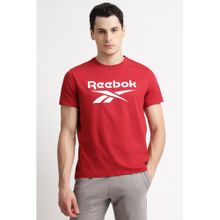 Reebok Red Round Neck Men T Shirt