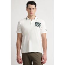 Reebok White Collar Neck Men Polo Shirt