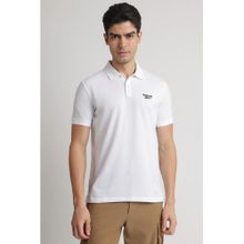 Reebok White Collar Neck Men Polo Shirt