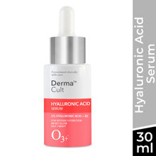 O3+ Derma Cult 2% Hyaluronic Acid Serum For Intense Hydration, Finelines & Glow With B5