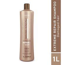 Brasil Cacau Professional Extreme Repair Shampoo Sulfate Free For Damaged Hair