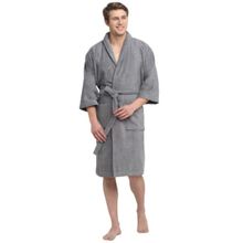 Creeva Grey 100% Cotton Bath Robe